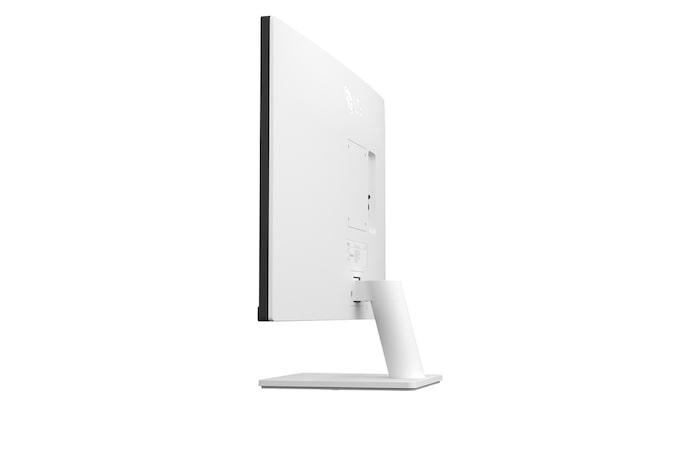 side view of a tilted monitor