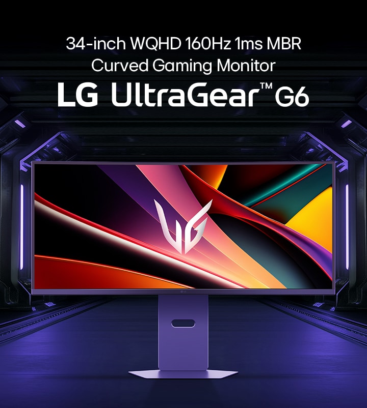 UltraGear™ G6 Logo with UltraGear product image.