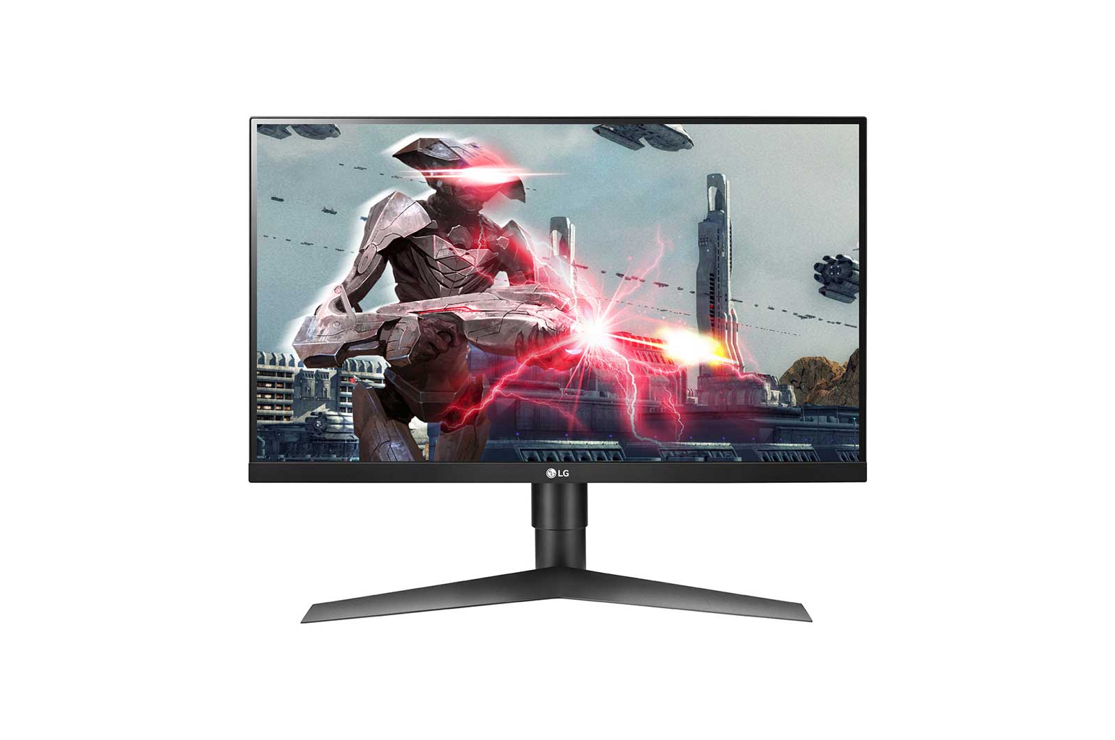 Front view of 27” FHD (1920 x 1080) IPS Display 27GL650F-B