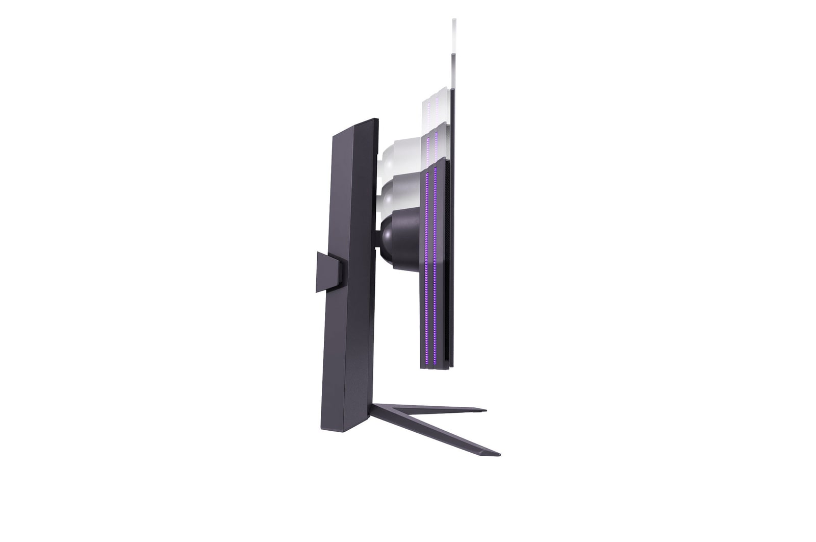 stand positioning with lights on