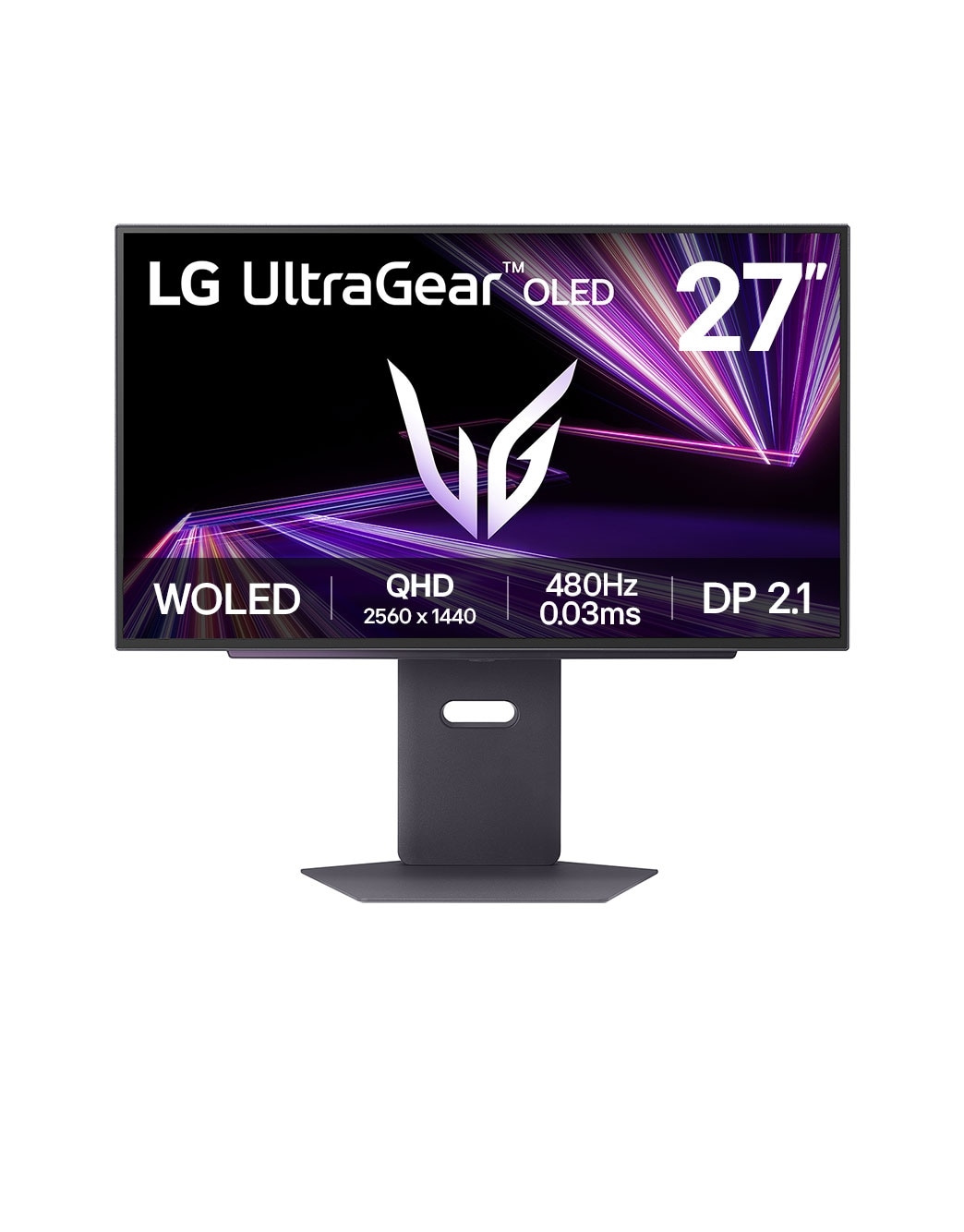 LG UltraGear™ 27-inch OLED 480Hz QHD Gaming Monitor | 0.03ms (GtG