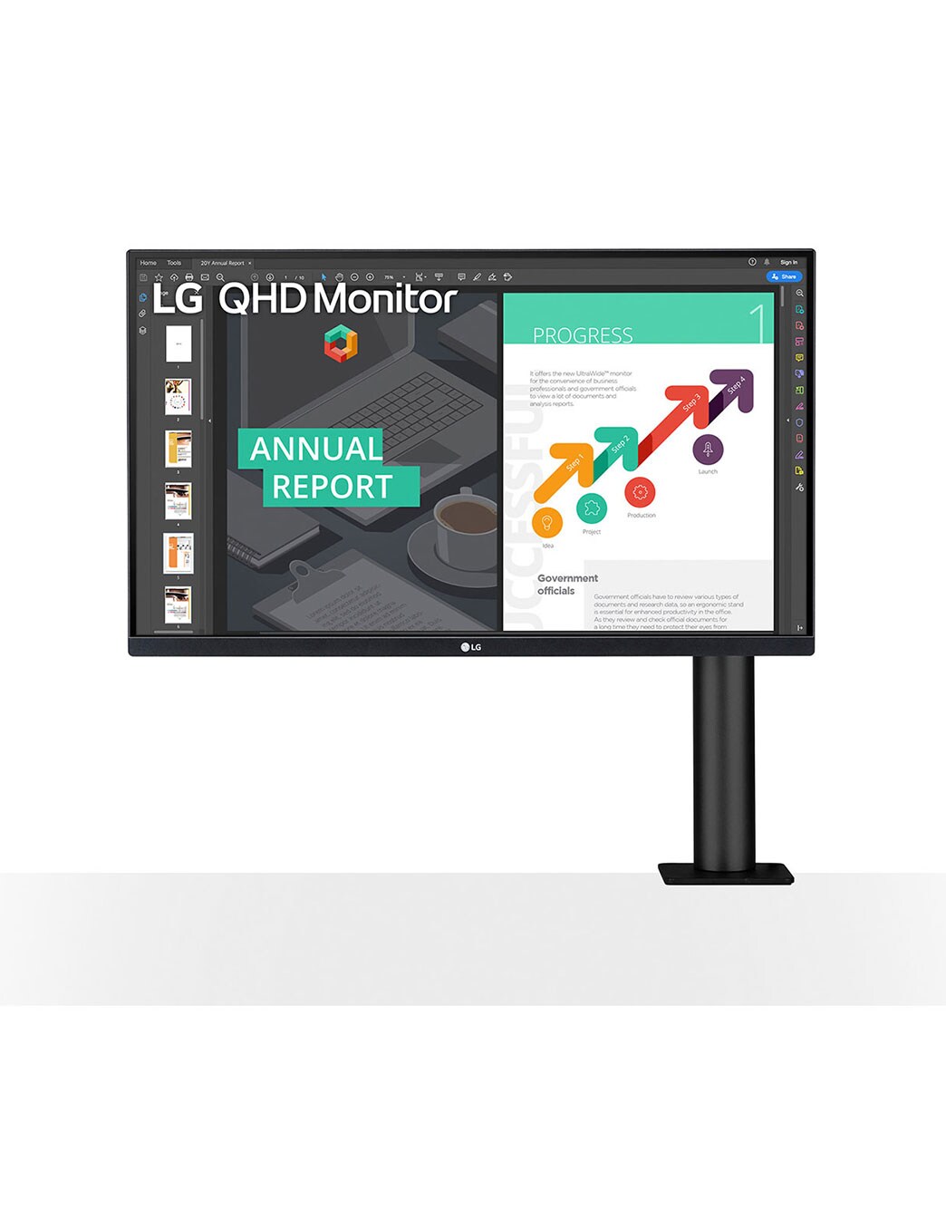 27 inch QHD Ergo Monitor with USB-C and HDR10 | LG Saudi Arabia