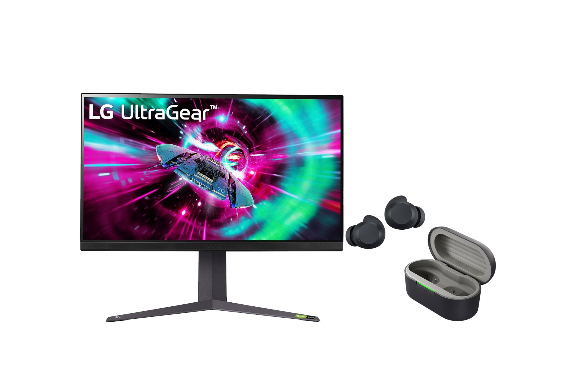 32” LG UltraGear™ UHD Gaming Monitor with 144Hz Refresh Rate + LG