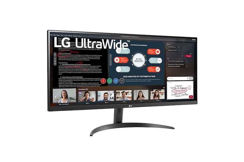 LG 34" 21:9 UltraWide™ Full HD IPS Monitor with AMD FreeSync™ , 34WP500-B