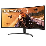 LG 34" 21:9 Curved UltraWide™ QHD (3440 x 1440) Monitor, 34WP60C-B