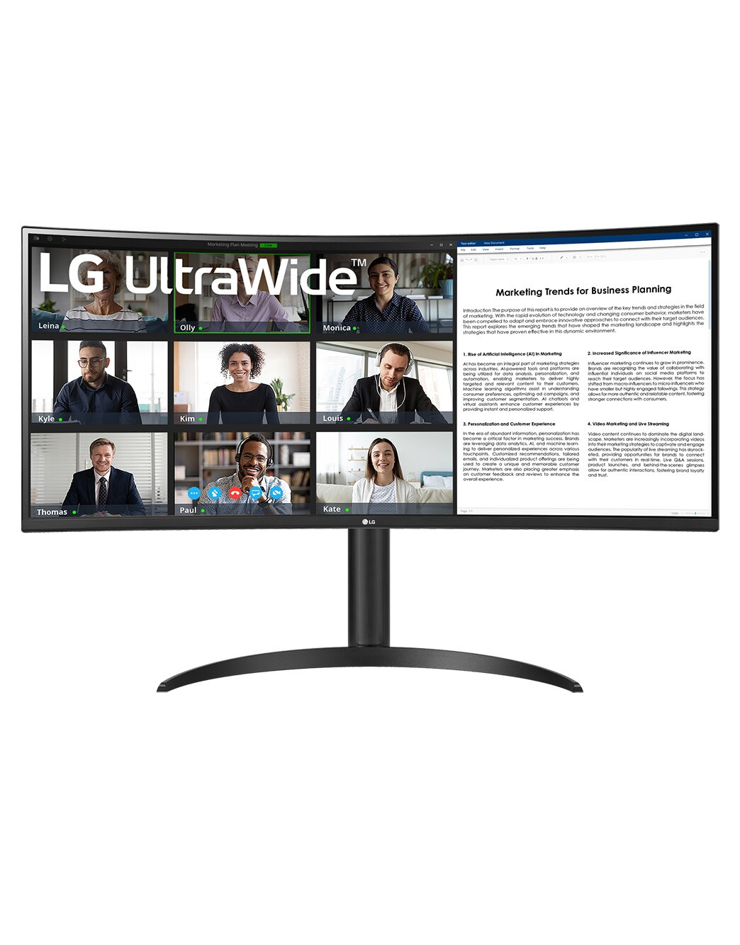 34'' UltraWide QHD Curved monitor with USB Type-C™, 2024