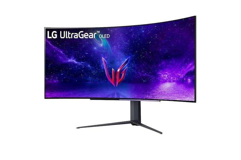 LG 45'' UltraGear™ OLED Curved Gaming Monitor WQHD with 240Hz Refresh Rate .03ms Response Time, 45GR95QE-B