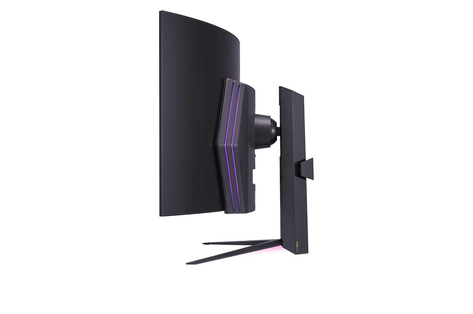 Side view with the light on