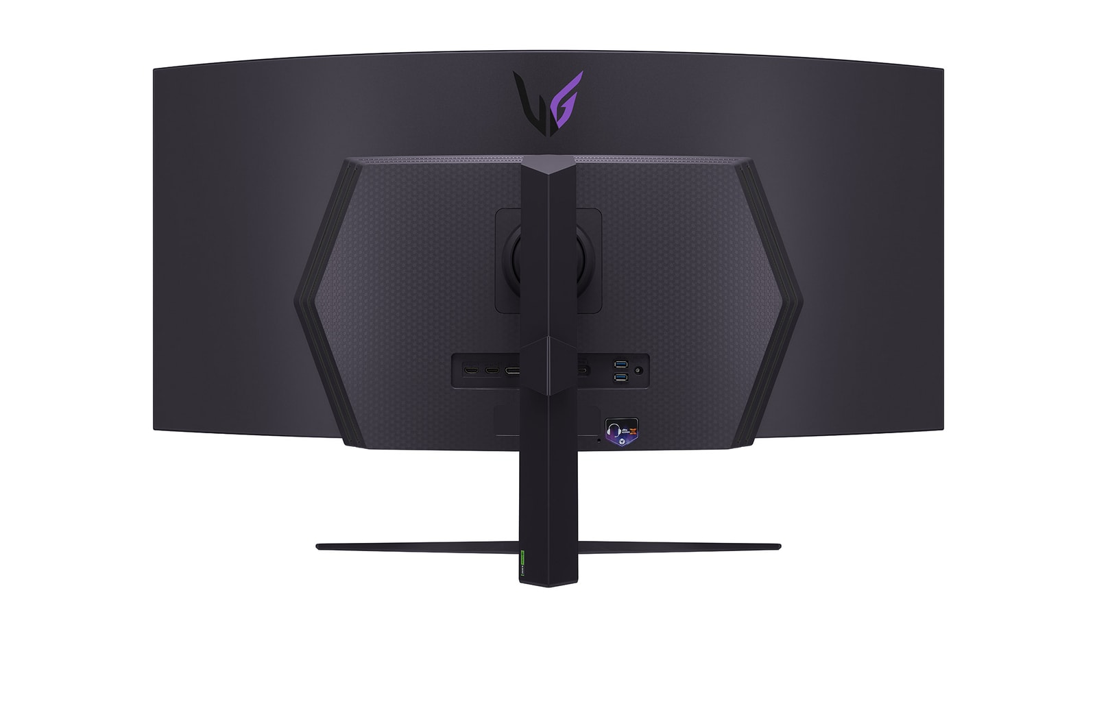 Rear view with lights off