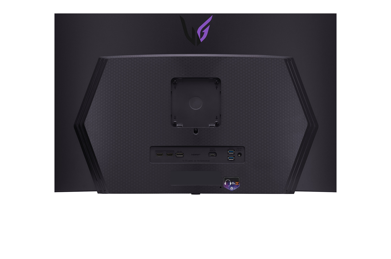 Zoomed-in rear view with lights off