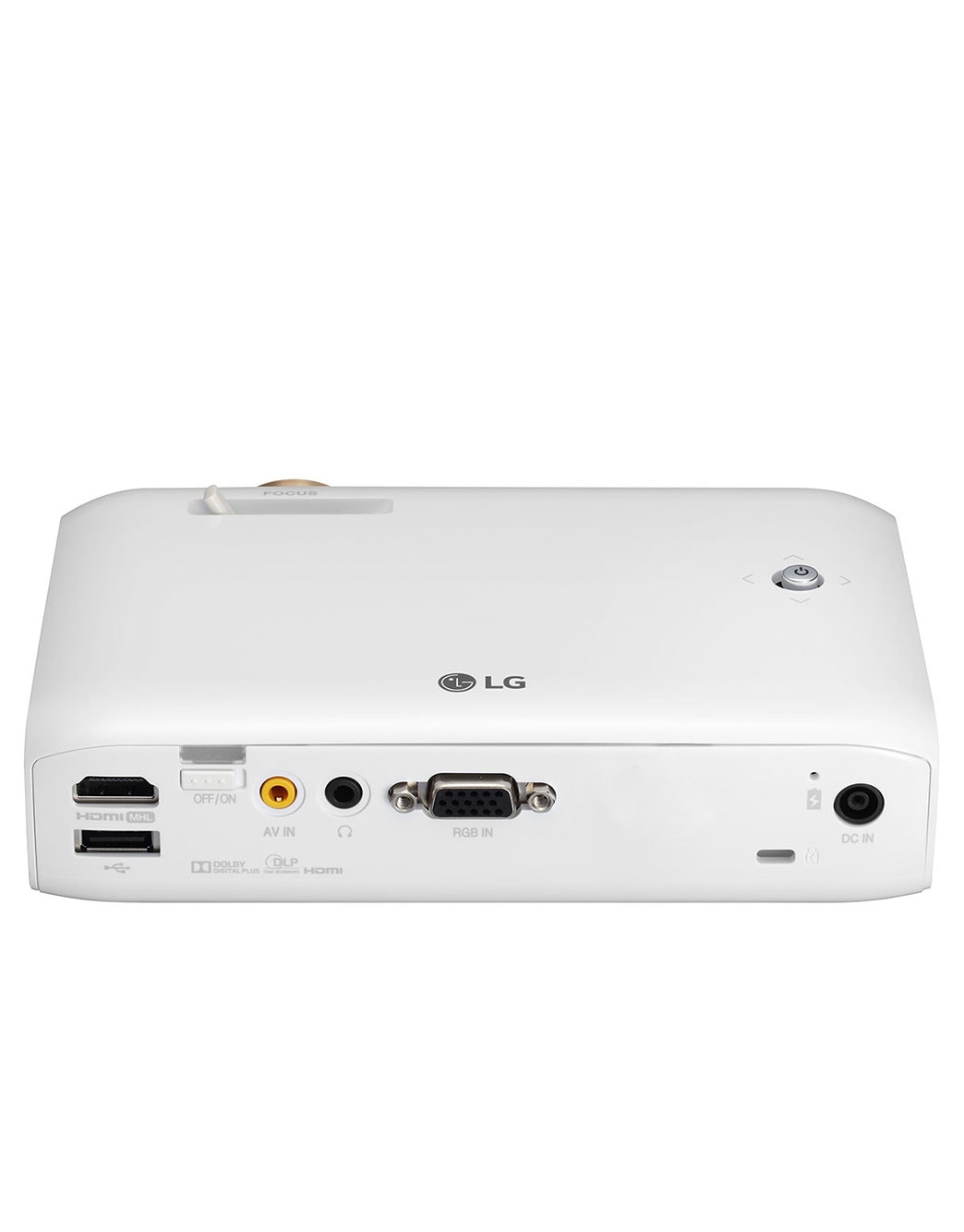 LED Projector with Built-In Battery HD RGB LED 550 Lumens