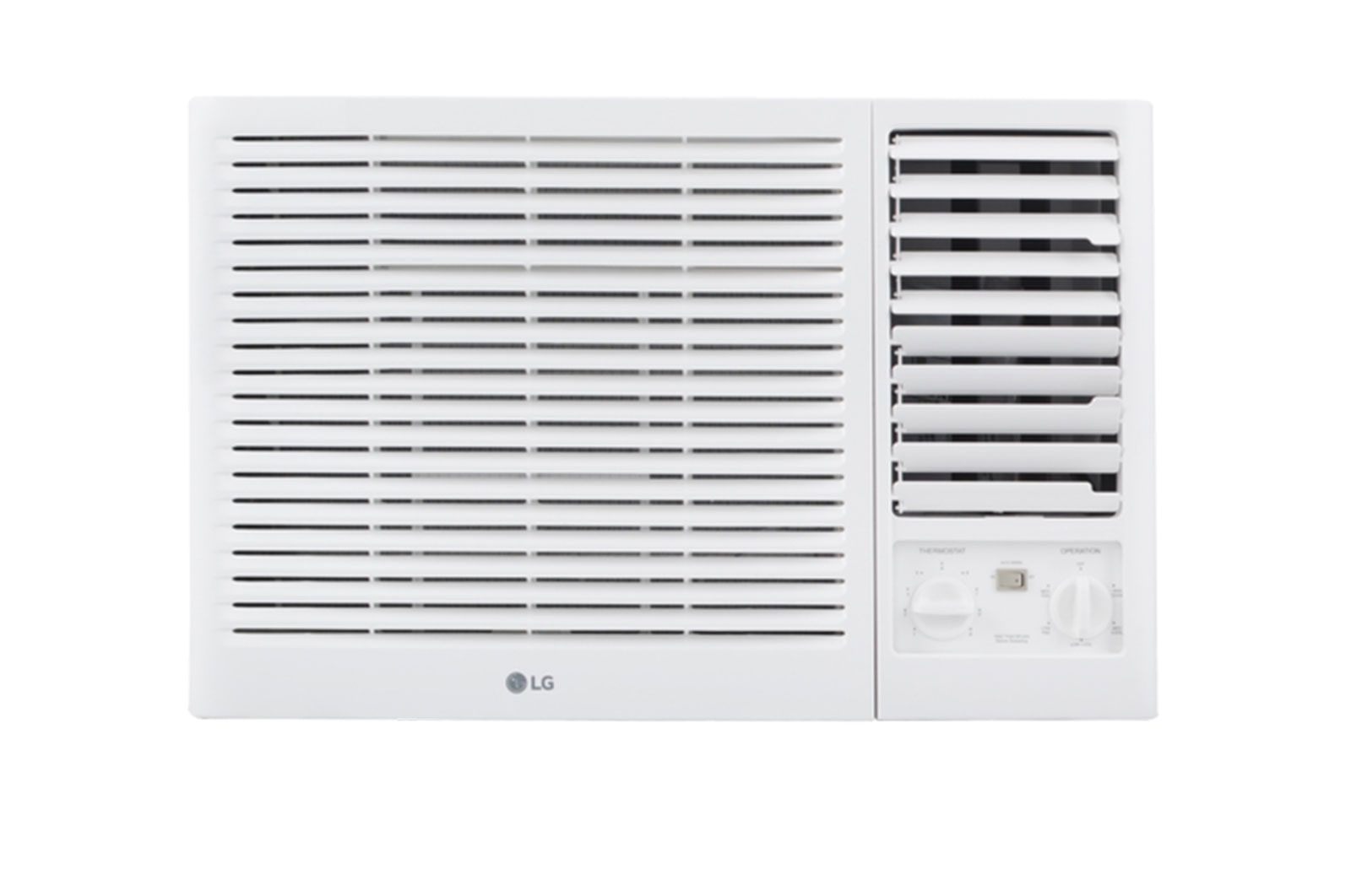 Front view of SEEC 21,700 btu Heat &amp; Cool | Tropical Compressor| Anti-Dust Gold Fin  C242EH