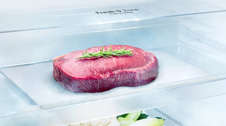 The inside lg top freezer refrigerator is designed to maintain ideal temperature levels to keep foods fresh using multi air flow feature.