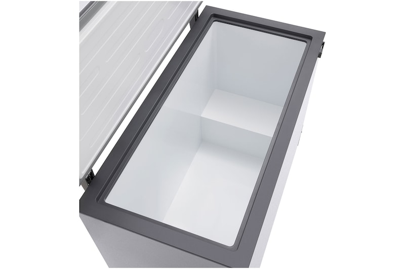 LG chest freezer inside space view