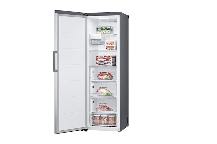 LG 11.4 Cu.Ft Freezer with Inverter Compressor, No Frost, Multi Air Flow & large capacity storage., LF131BBSIT