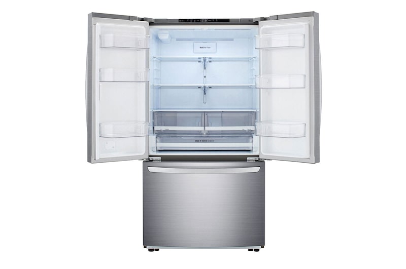 LG 22.6 Cu.Ft, Multi Door Refrigerator, Plantinum Silver Color , Door Cooling+, Inverter Linear Compressor , LM293BBSLN