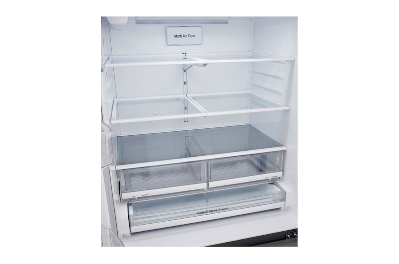 LG 22.6 Cu.Ft, Multi Door Refrigerator, Plantinum Silver Color , Door Cooling+, Inverter Linear Compressor , LM293BBSLN