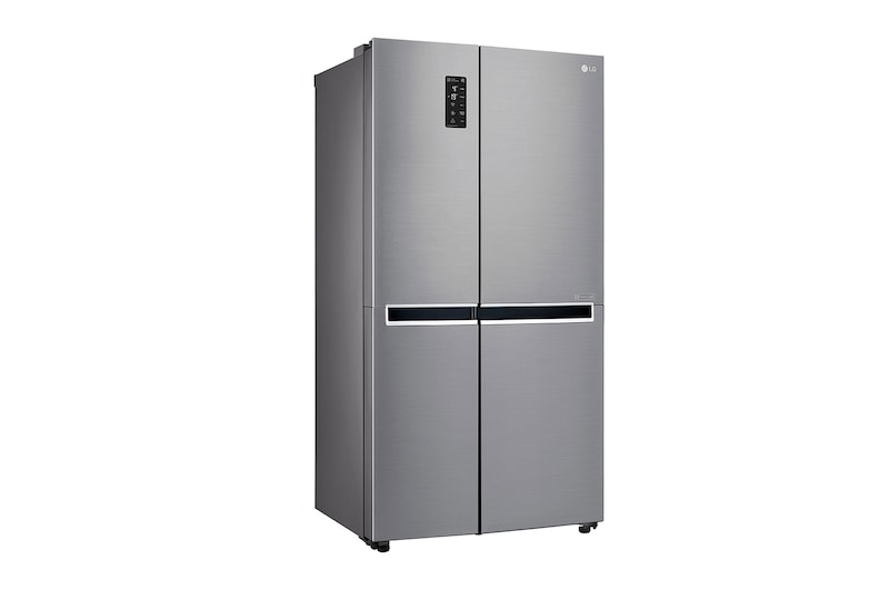 LG 22.1 Cu.Ft, Side By Side Refrigerator, Plantinum Silver Color, Smart Diagnosis, Inverter Linear Compressor, LS242BBSLN