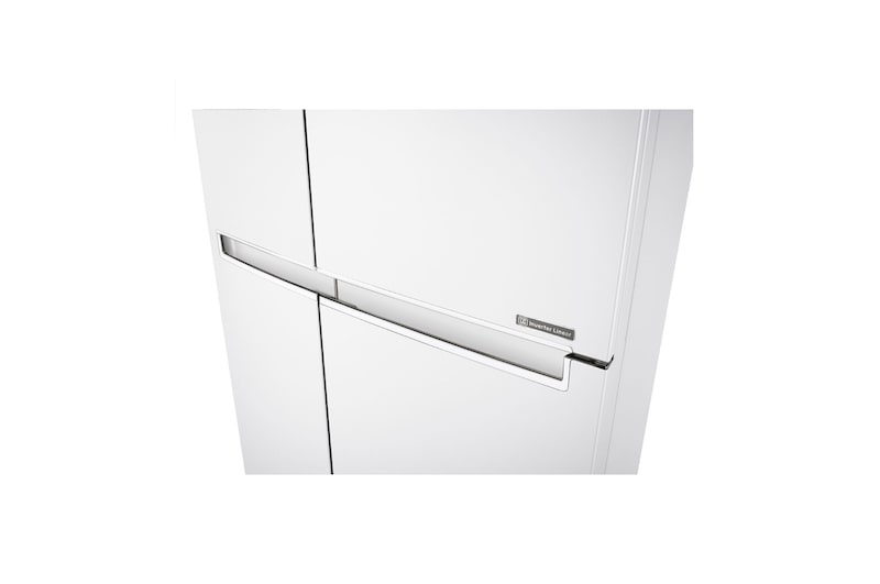 LG 22.1 Cu.Ft, Side By Side Refrigerator, White color, Smart Diagnosis, Inverter Linear Compressor, LS242BBWLN