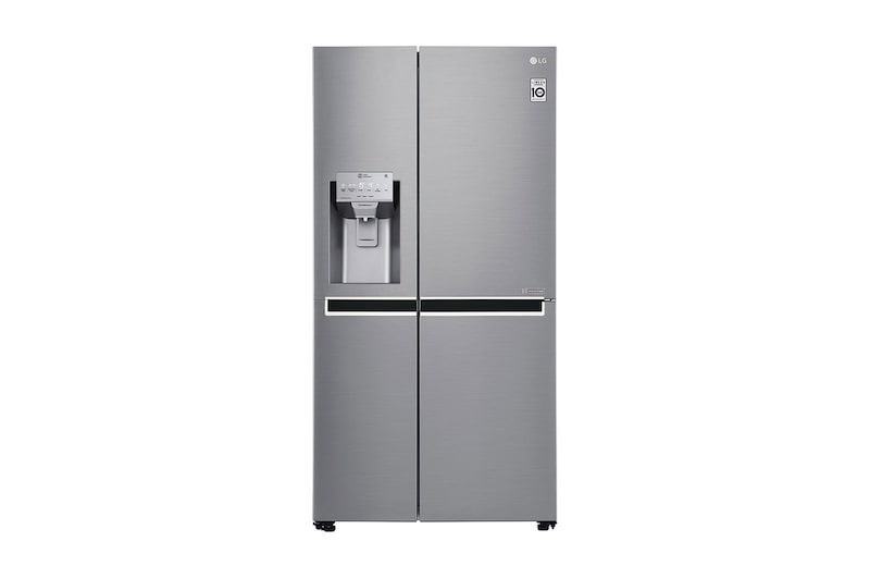 LG 21.2  Cu.Ft, Side By Side Refrigerator , Plantinum Silver Color , Pocket Handle , Inverter Linear Compressor, LS242BDSLN