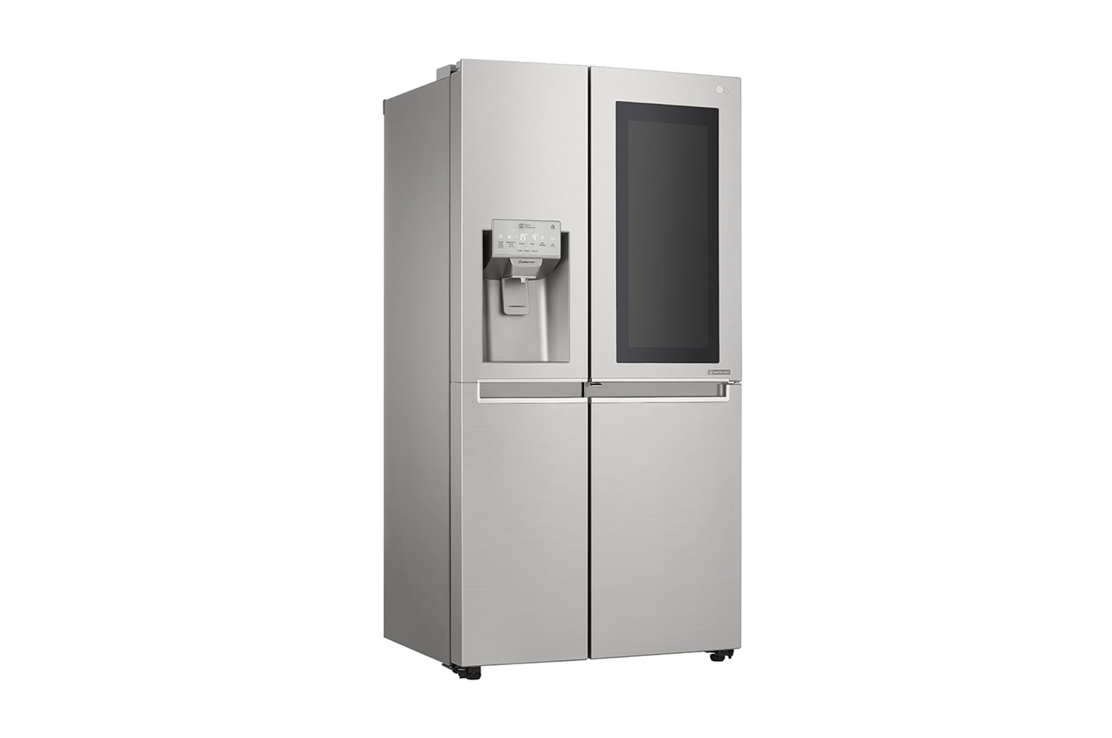 LG 21.2 Cu.Ft, Side By Side  Refrigerator, Noble Steel Color, InstaView, Hygiene Fresh+, Inverter Linear Compressor, LS242VBVLN