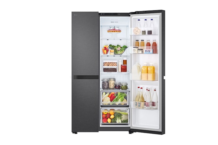 Front left open with food