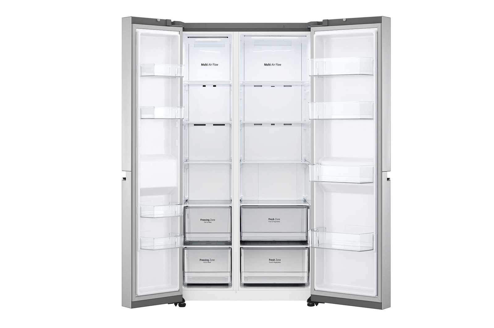 Side by Side Fridge | 22.8 Cu.Ft | Platinum Silver | LG SA