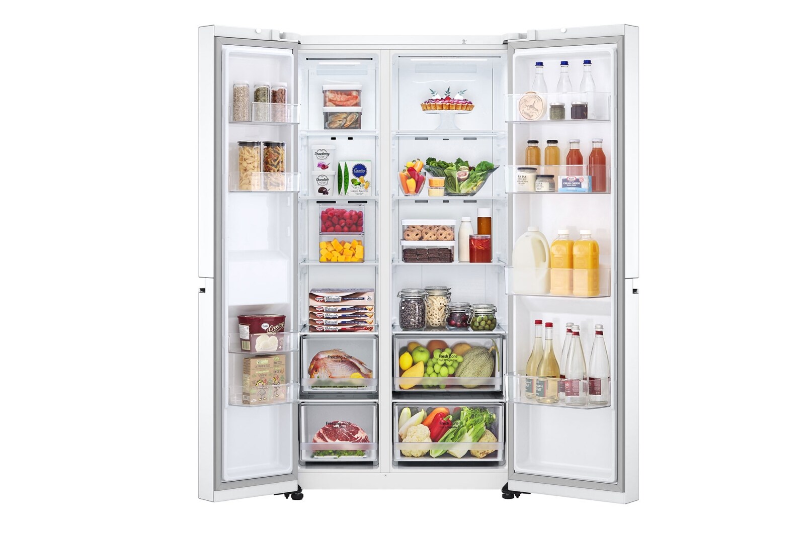 LG 22.8 Ft Refigerator | Sid by Side | Inverter, LS25CBBWIV