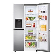 LG 21.7 Cu.Ft, Side By Side Refrigerator , Plantinum Silver Color \t\t\t \t\t\t, LS25NBLSIV