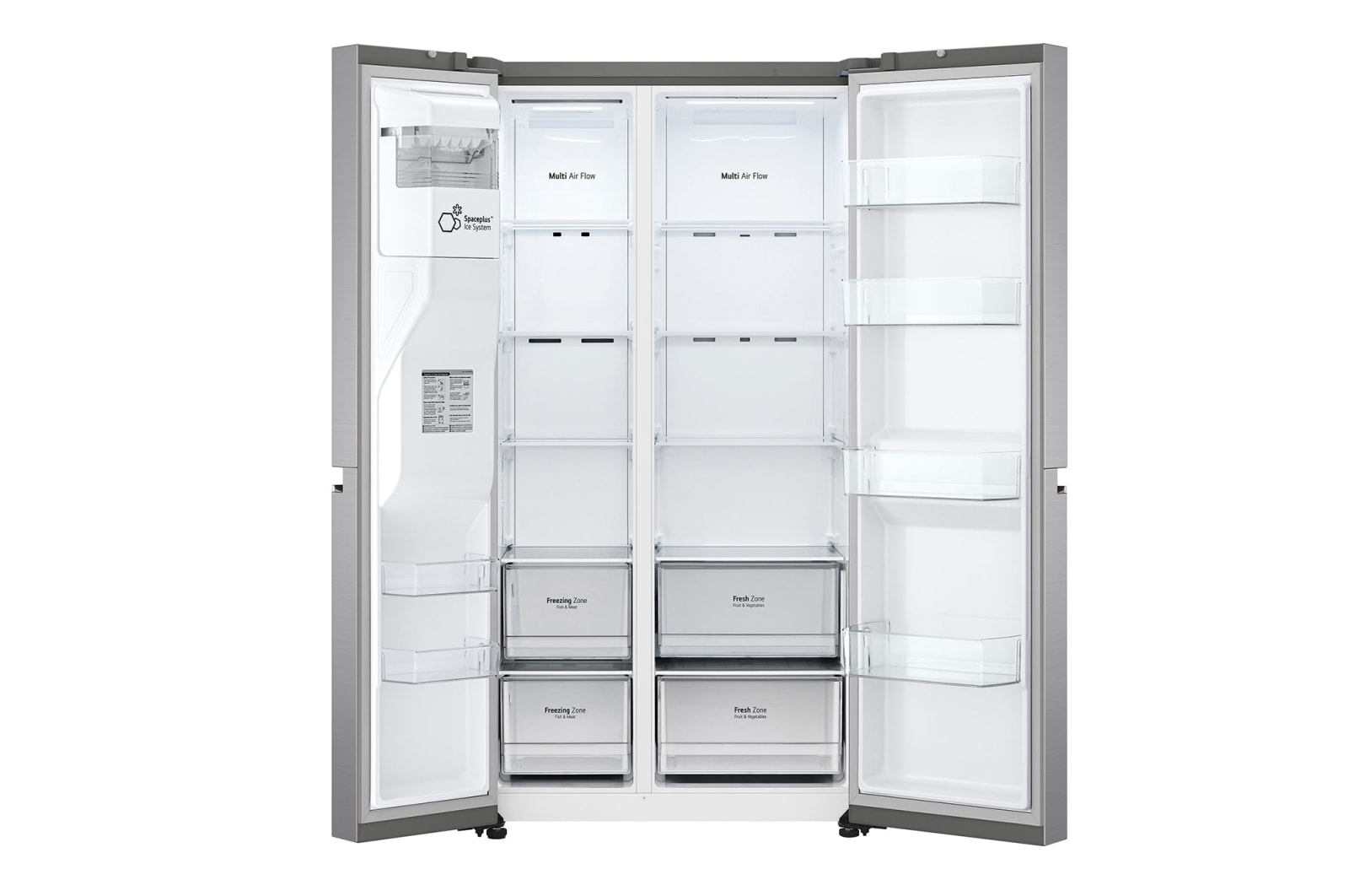 LG 21.7 Cu.Ft, Side By Side Refrigerator , Plantinum Silver Color \t\t\t \t\t\t, LS25NBLSIV