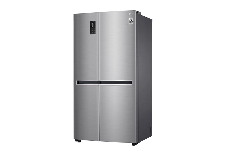 LG 28.1 cu.ft LG Side By Side Refrigerator , Platinum Silver  Colour, Linear Cooling, Large Capacity ,Multi Air Flow, Inverter Linear Compressor, LS312BBSLN