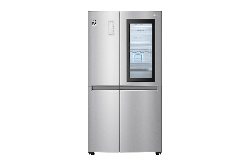 LG 28.1 cu.ft LG Instaview Door-In- Door Refrigerator, Nobel Steel Colour, Instaview / Door-In-Door, Easy Access to your Favourites, Less Cold Air Loss, Hygiene Fresh<sup>+</sup>, Multi Air Flow, Inverter Linear Compressor. , LS312VBVLN