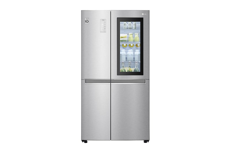 LG 28.1 cu.ft LG Instaview Door-In- Door Refrigerator, Nobel Steel Colour, Instaview / Door-In-Door, Easy Access to your Favourites, Less Cold Air Loss, Hygiene Fresh<sup>+</sup>, Multi Air Flow, Inverter Linear Compressor. , LS312VBVLN