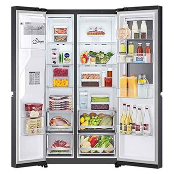 Front open view with food