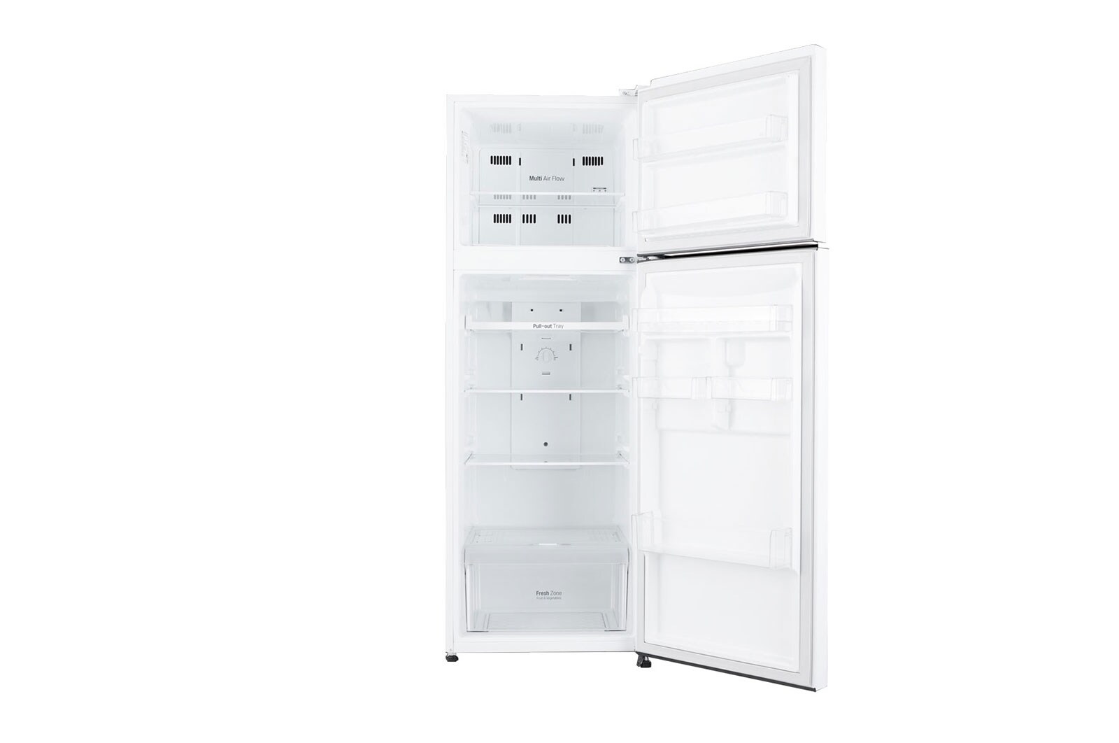 LG 11 Cu.Ft,  Top Freezer Refrigerator, White color, Inverter Compressor, LT12CBBWIN