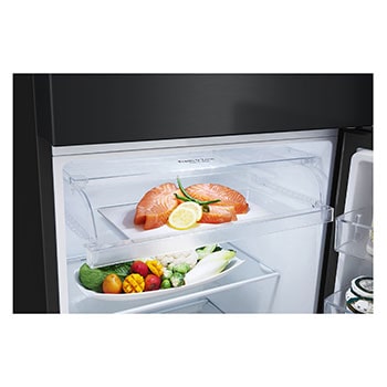 front open view with food stored