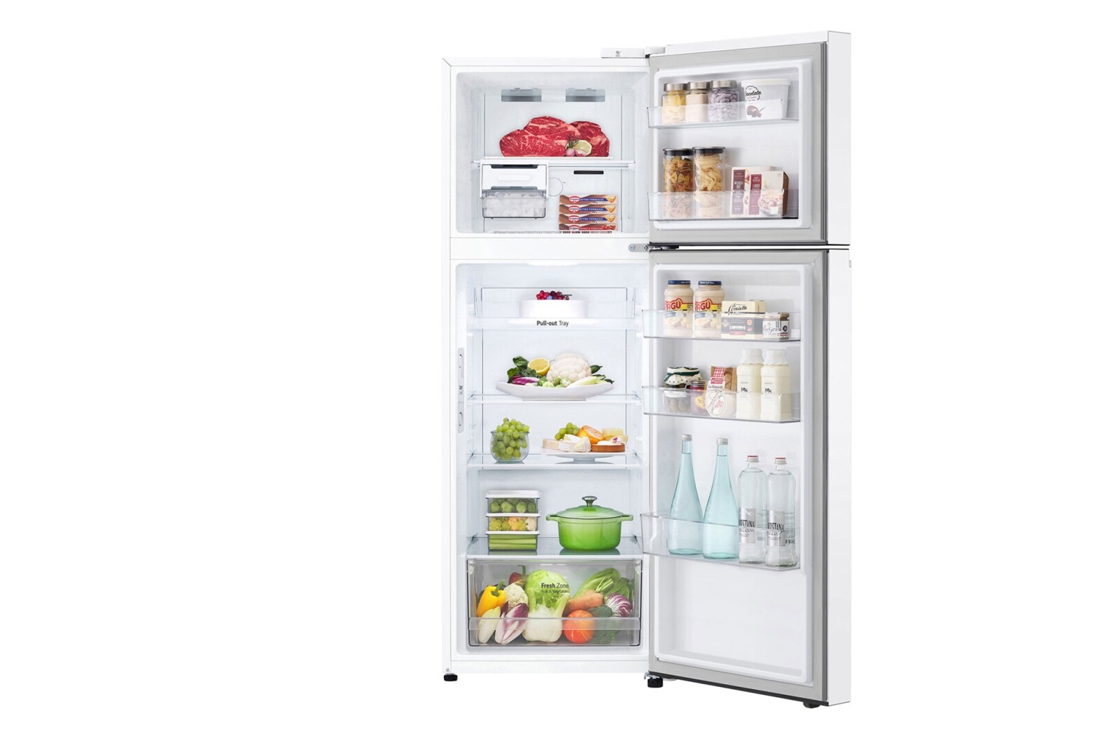 LG 11.8 Cu.Ft | Top Freezer | Smart Diagnosis | Inverter Compressor \t, LT13CBBWIV