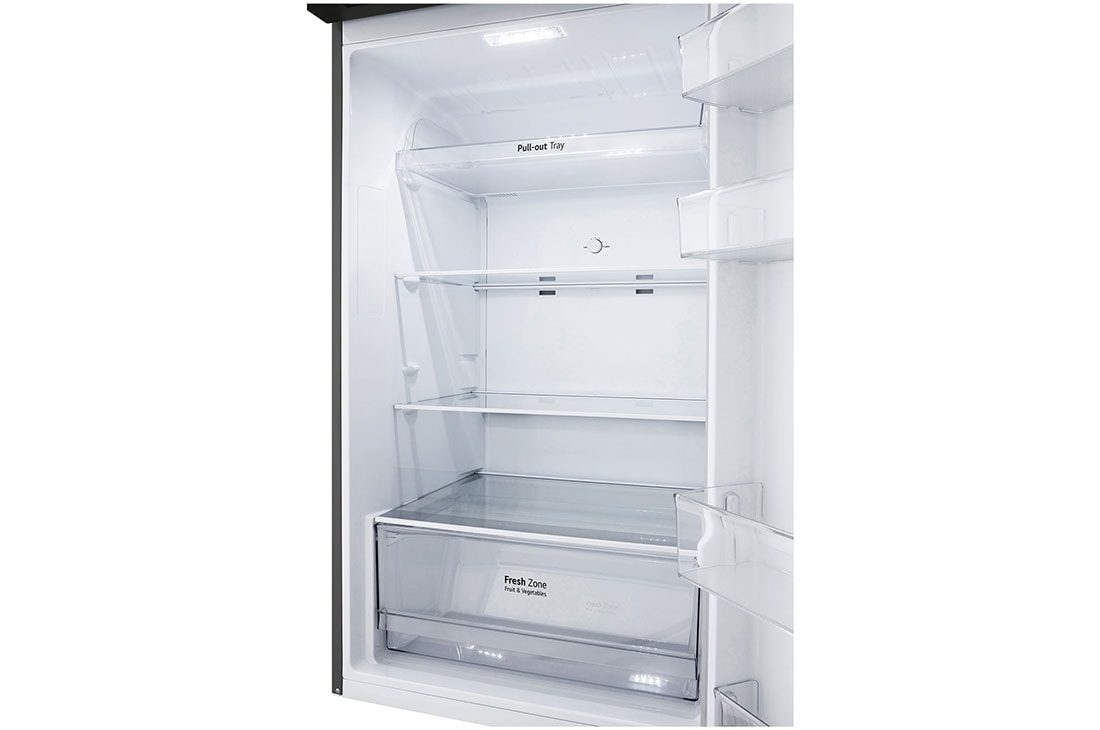 LG 13.3 Cu.Ft, Top Freezer Refrigerator, Platinum Silver  color, Smart Diagnosis, Inverter Compressor, LT14CBBDIV