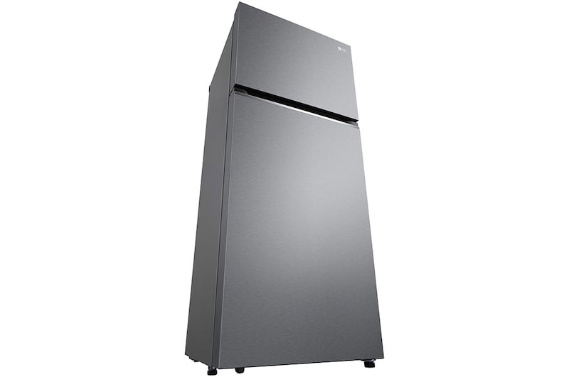 LG 13.3 Cu.Ft, Top Freezer Refrigerator, Platinum Silver  color, Smart Diagnosis, Inverter Compressor, LT14CBBDIV