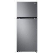 Front view of 13.3 Cu.Ft, Top Freezer Refrigerator, Platinum Silver  color, Smart Diagnosis, Inverter Compressor LT14CBBDIV