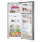 LG 13.3 Cu.Ft, Top Freezer Refrigerator, Platinum Silver  color, Smart Diagnosis, Inverter Compressor, LT14CBBDIV