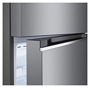 LG 13.3 Cu.Ft, Top Freezer Refrigerator, Platinum Silver  color, Smart Diagnosis, Inverter Compressor, LT14CBBDIV