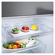 LG 13.3 Cu.Ft, Top Freezer Refrigerator, Platinum Silver  color, Smart Diagnosis, Inverter Compressor, LT14CBBDIV