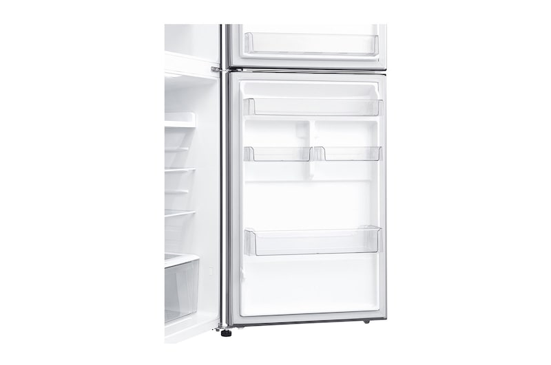 LG 13.9 Cu.Ft, Top Freezer Refrigerator, Plantinum Silver Color, Multi Air Flow, Energy Saving Smart Inverter Compressor, LT15CBBSLN