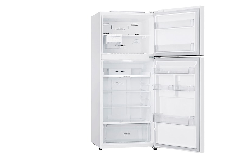 LG 13.9 Cu.Ft, Top Freezer Refrigerator, White color, Multi Air Flow, Energy Saving Smart Inverter Compressor, LT15CBBWLN