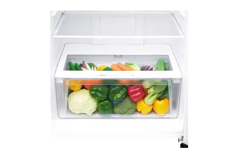 LG 13.9 Cu.Ft, Top Freezer Refrigerator, White color, Multi Air Flow, Energy Saving Smart Inverter Compressor, LT15CBBWLN