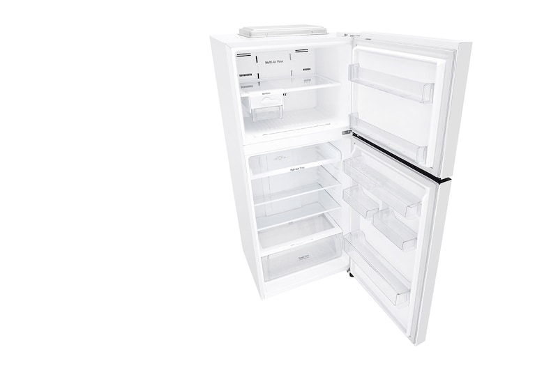 LG 13.9 Cu.Ft, Top Freezer Refrigerator, White color, Multi Air Flow, Energy Saving Smart Inverter Compressor, LT15CBBWLN