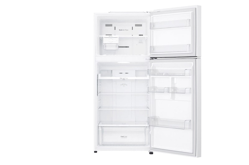 LG 13.9 Cu.Ft, Top Freezer Refrigerator, White color, Multi Air Flow, Energy Saving Smart Inverter Compressor, LT15CBBWLN