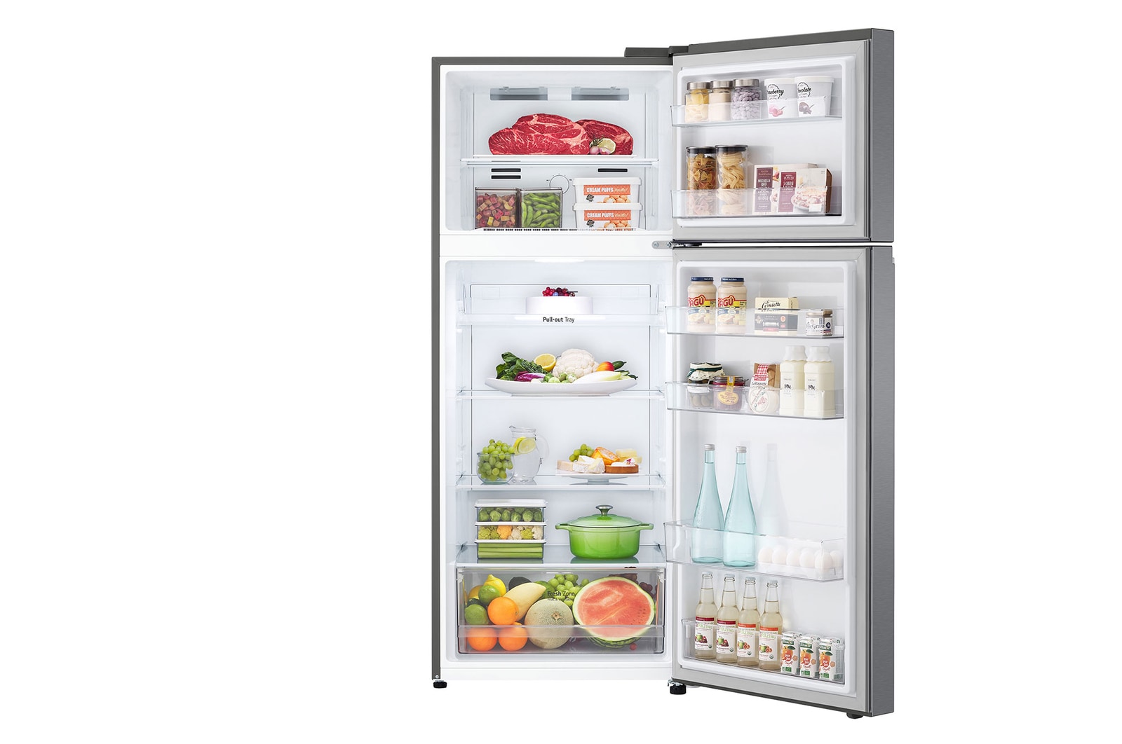 LG Refrigerator 14 Cu.Ft Fresh 0 Zone, LT15DBBDIV, Door Open