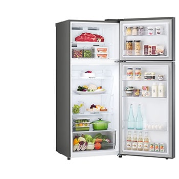 Side view door open with food 